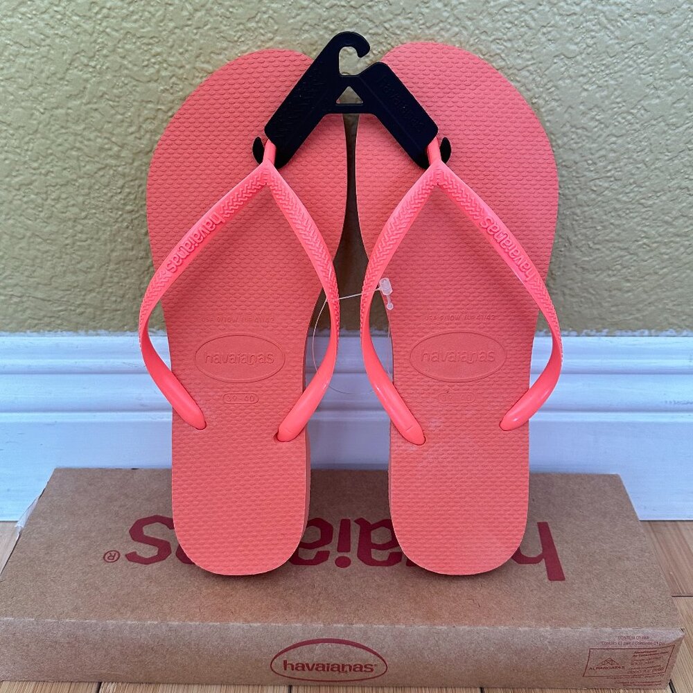 Havaianas Women's Slim Flip Flops: Coral Chic